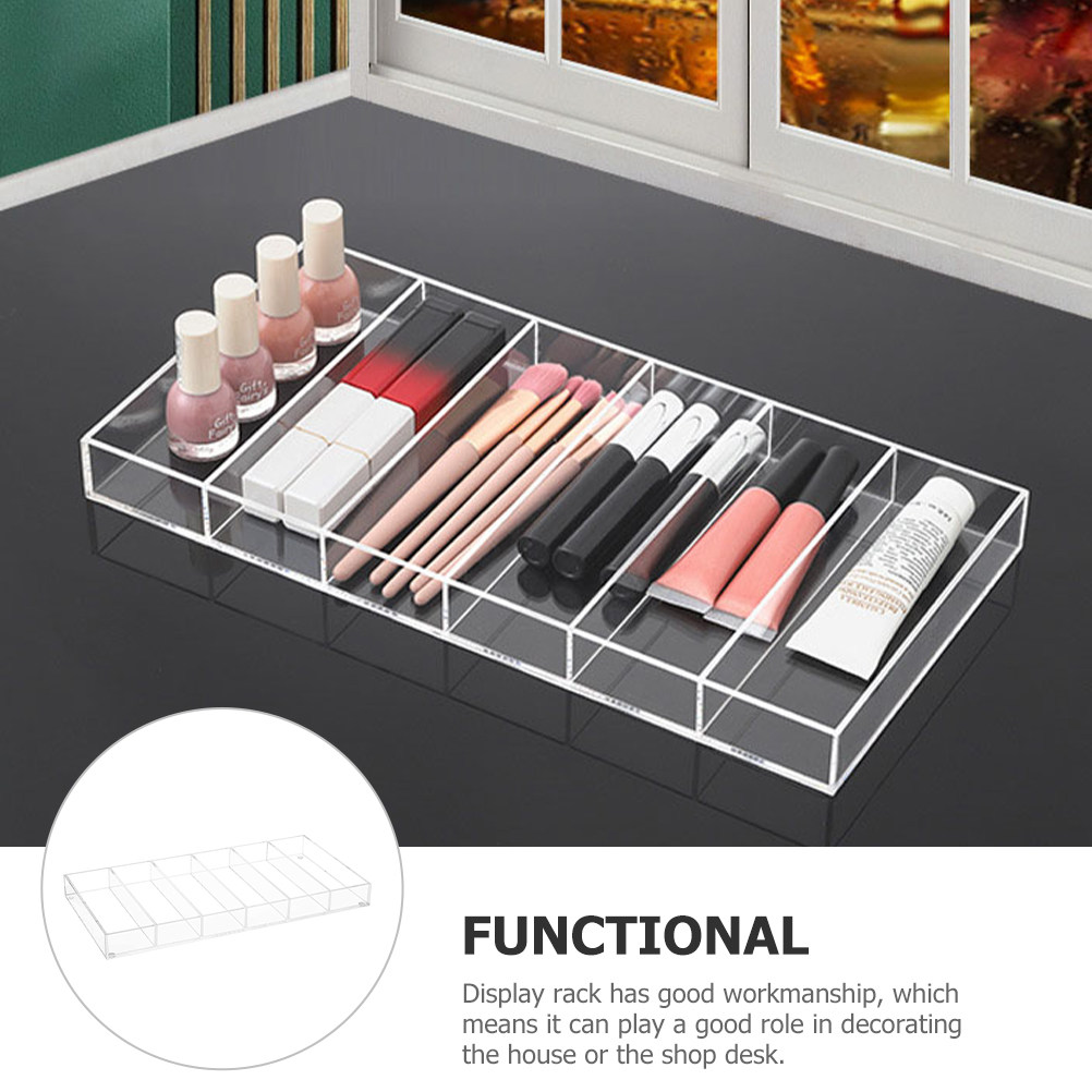 Display Case Acrylic - Clear Acrylic Sunglasses Tray 6 Grids