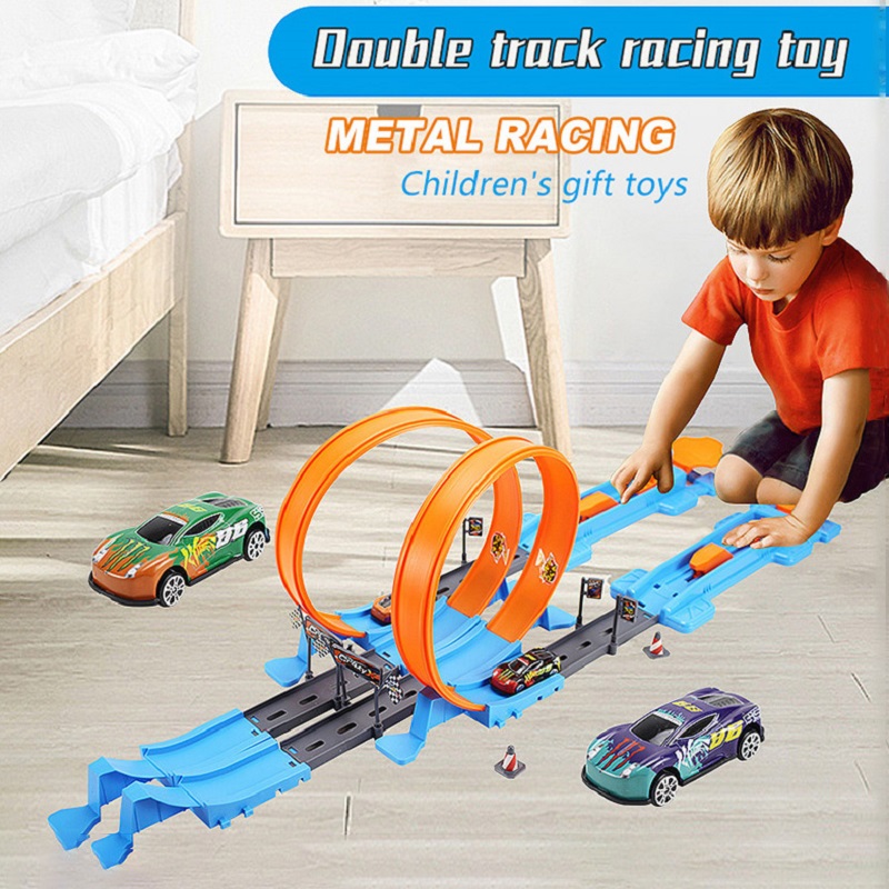Hot Stunt Speed Double Car Whe - Hot Wheels Car Track Sets 评论和价格